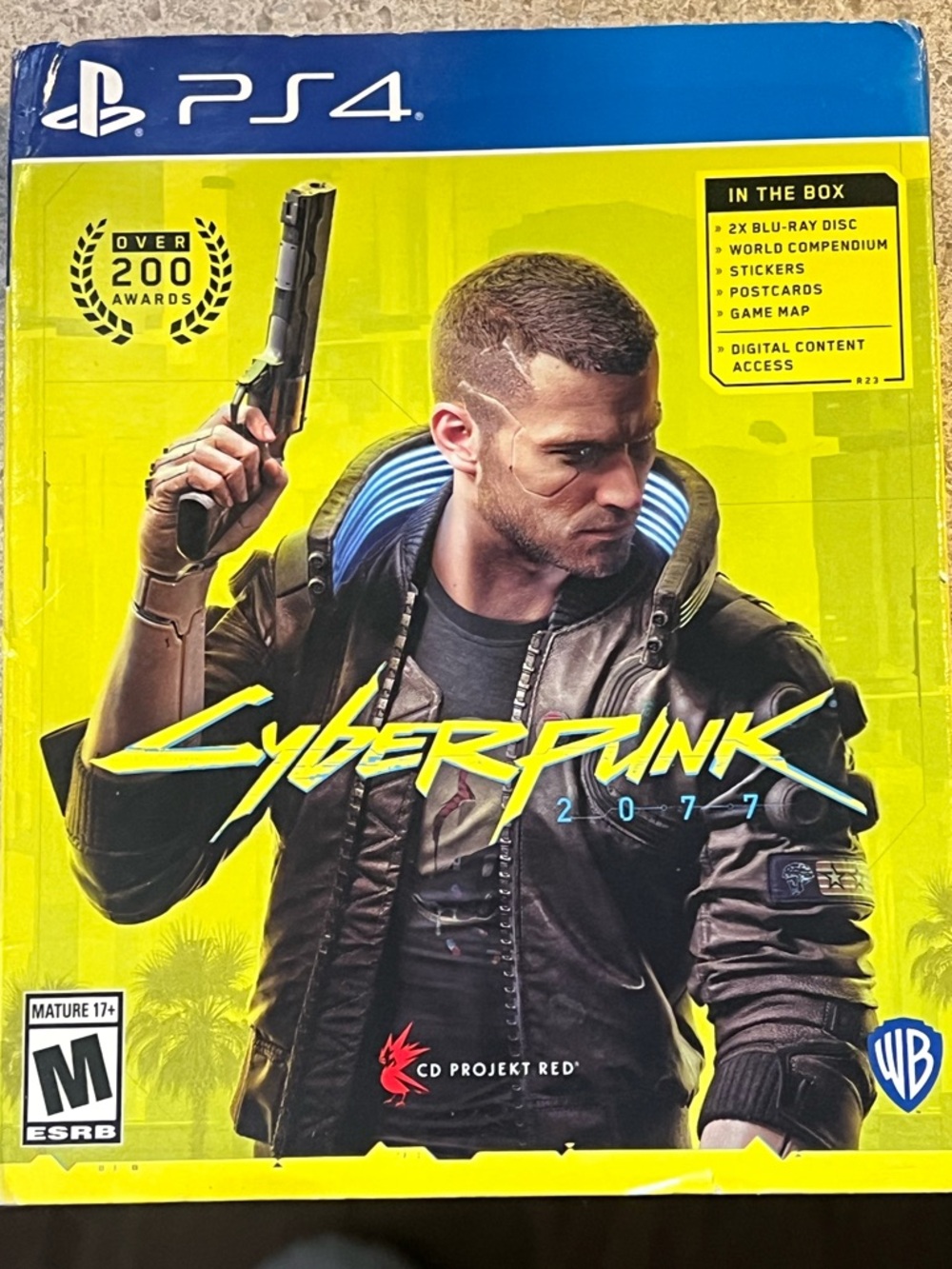 adidas Yellow Cyberpunk 2077 PS4 Cover Art